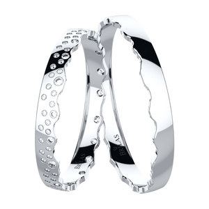 Tasija White - snubní prsteny z bílého zlata