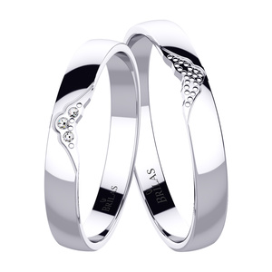 Zafiris White - snubní prsteny z bílého zlata