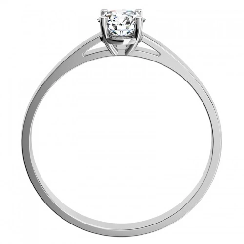 Diona WW Safír (4 mm) - zásnubní prsten z bílého zlata se safírem