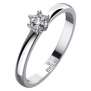 Demi White  - zásnubní prsten z bílého zlata