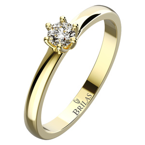 Demi Gold  - zásnubní prsten ze žlutého zlata