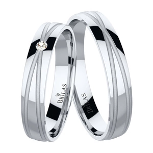 Kelys White - snubní prsteny z bílého zlata