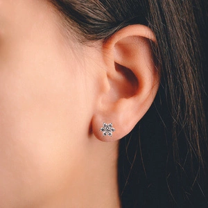 Marinka WE - dámské náušnice z bílého zlata