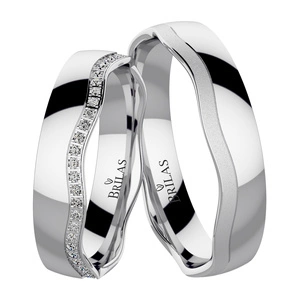 Dalma White - snubní prsteny z bílého zlata
