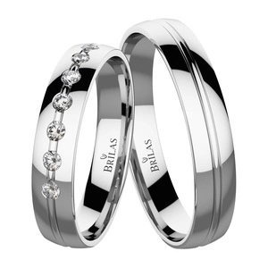 Archiva White - snubní prsteny z bílého zlata