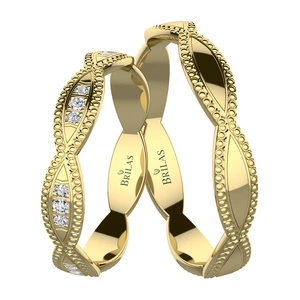 Lunara Gold - snubní prsteny ze žlutého zlata