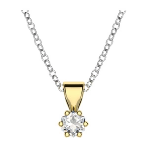 Helena GP 4 mm - přívěsek ze žlutého zlata