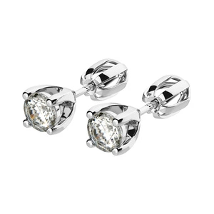 Lenka WE 3 mm - dámské náušnice z bílého zlata