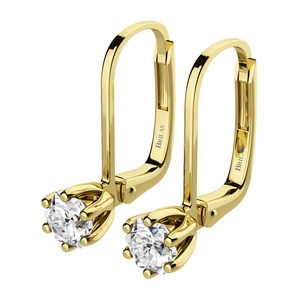 Helena GE 4 mm DP - dámské náušnice ze žlutého zlata