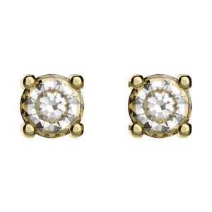 Lenka GE 4 mm - dámské náušnice ze žlutého zlata