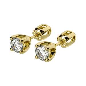 Lenka GE 3 mm - dámské náušnice ze žlutého zlata