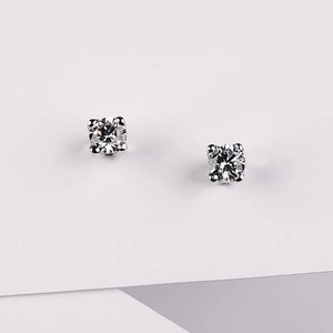 Lenka WE 3 mm - dámské náušnice z bílého zlata