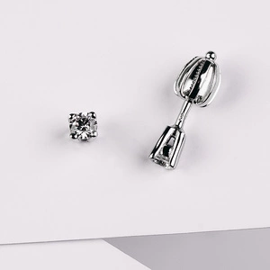 Lenka WE 3 mm - dámské náušnice z bílého zlata