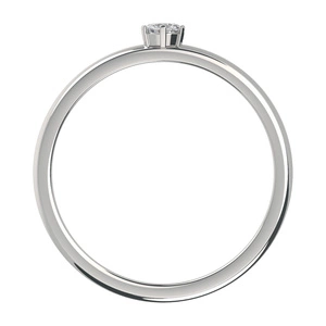 Thalia S White Topaz - prsten ze stříbra s bílým topazem