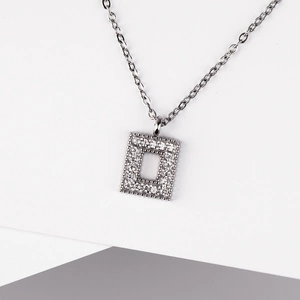 Durona - přívěsek a řetízek z chirurgické oceli se zirkony