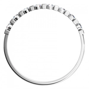 Eris White  - prsten z bílého zlata 