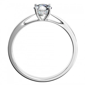 Grácie WW Safír - jemný zásnubní prsten s centrálním kamínkem
