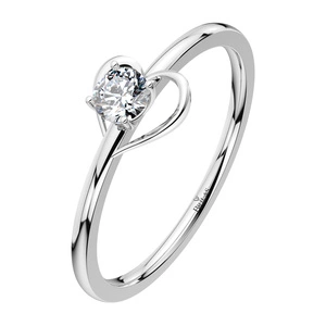 Lamia W Briliant - prsten se srdcem a briliantem