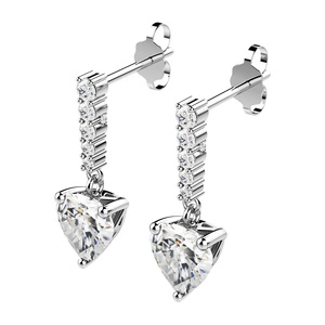 Sike - stříbrné náušnice se zirkony