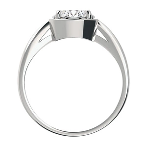 Creak S White Topaz - prsten ze stříbra s bílým topazem