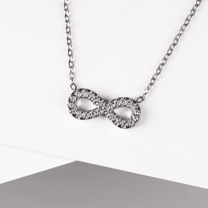 Zestia - přívěsek a řetízek z chirurgické oceli se zirkony