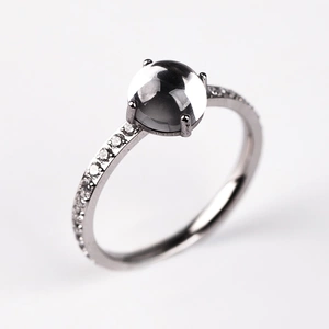 Siderama W Steel - zásnubní prsten z chirurgické oceli