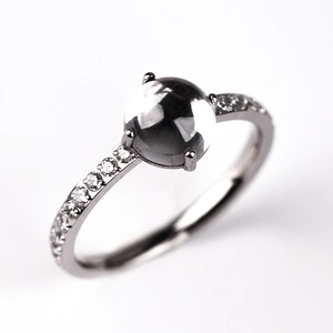 Siderama W Steel - zásnubní prsten z chirurgické oceli