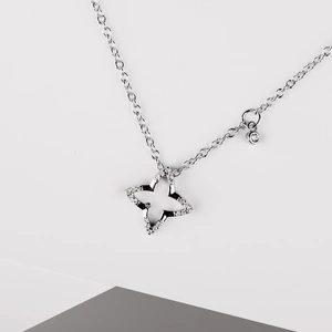 Aventia  - stříbrný náhrdelník s bílými zirkony