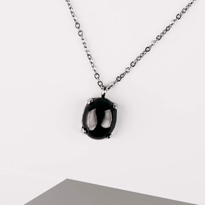 Sidera BL Steel - přívěsek a řetízek z chirurgické oceli se zirkonem