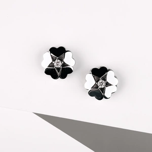 Lysara - stříbrné náušnice s bílými zirkony