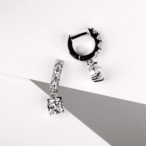 Seraphia - stříbrné náušnice s bílými zirkony