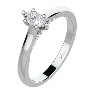 Venteto W Briliant - zásnubní prsten z bílého zlata s brilianty
