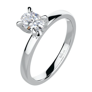 Gloro W Briliant - zásnubní prsten z bílého zlata s brilianty