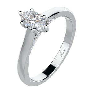 Venteto W Briliant - zásnubní prsten z bílého zlata s brilianty