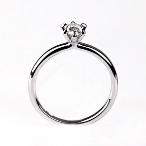 Nokto W Briliant - zásnubní prsten z bílého zlata s brilianty