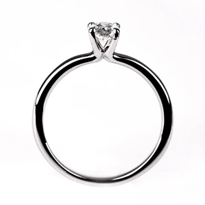 Suno W Briliant - zásnubní prsten z bílého zlata s brilianty