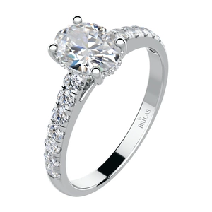 Brilanto W Briliant - zásnubní prsten z bílého zlata s brilianty