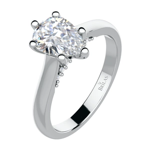 Koro W Briliant - zásnubní prsten z bílého zlata s brilianty