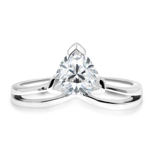 Dew White Topaz - prsten ze stříbra s bílým topazem