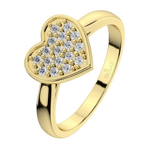 Rozmarýnka Princess G Briliant - zásnubní prsten ze žlutého zlata