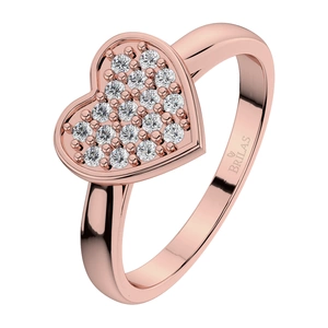 Rozmarýnka Princess R Briliant - zásnubní prsten z růžového zlata