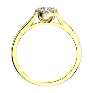 Jasněnka Princess G Briliant - zásnubní prsten ze žlutého zlata