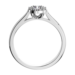 Jasněnka Princess W Briliant - zásnubní prsten z bílého zlata