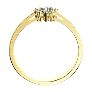 Angelína Princess G Briliant - zásnubní prsten ze žlutého zlata