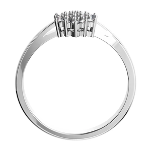 Krasomila Princess W Briliant - zásnubní prsten z bílého zlata