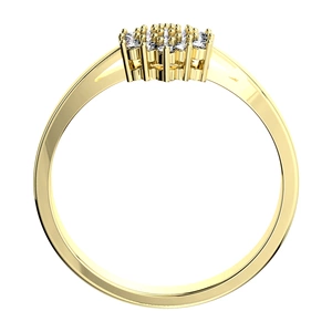 Krasomila Princess Gold - zásnubní prsten ze žlutého zlata