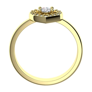 Lada Princess G Briliant - zásnubní prsten ze žlutého zlata