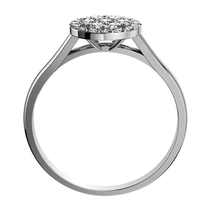 Maruška Princess White - zásnubní prsten z bílého zlata