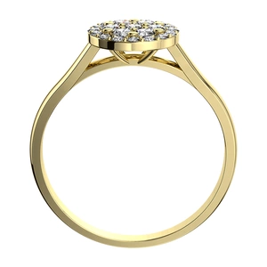 Maruška Princess Gold - zásnubní prsten ze žlutého zlata