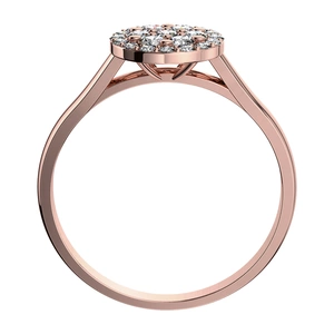 Maruška Princess Red - zásnubní prsten z růžového zlata